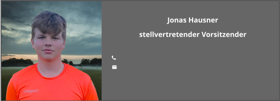 Jonas Hausner stellvertretender Vorsitzender  	 